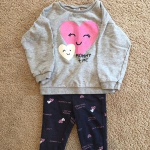 18 month girl Mommy + Me sweatshirt and pants
